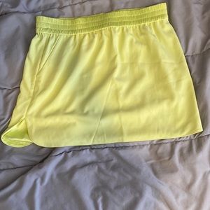 victorias secret yellow athletic skirt 10